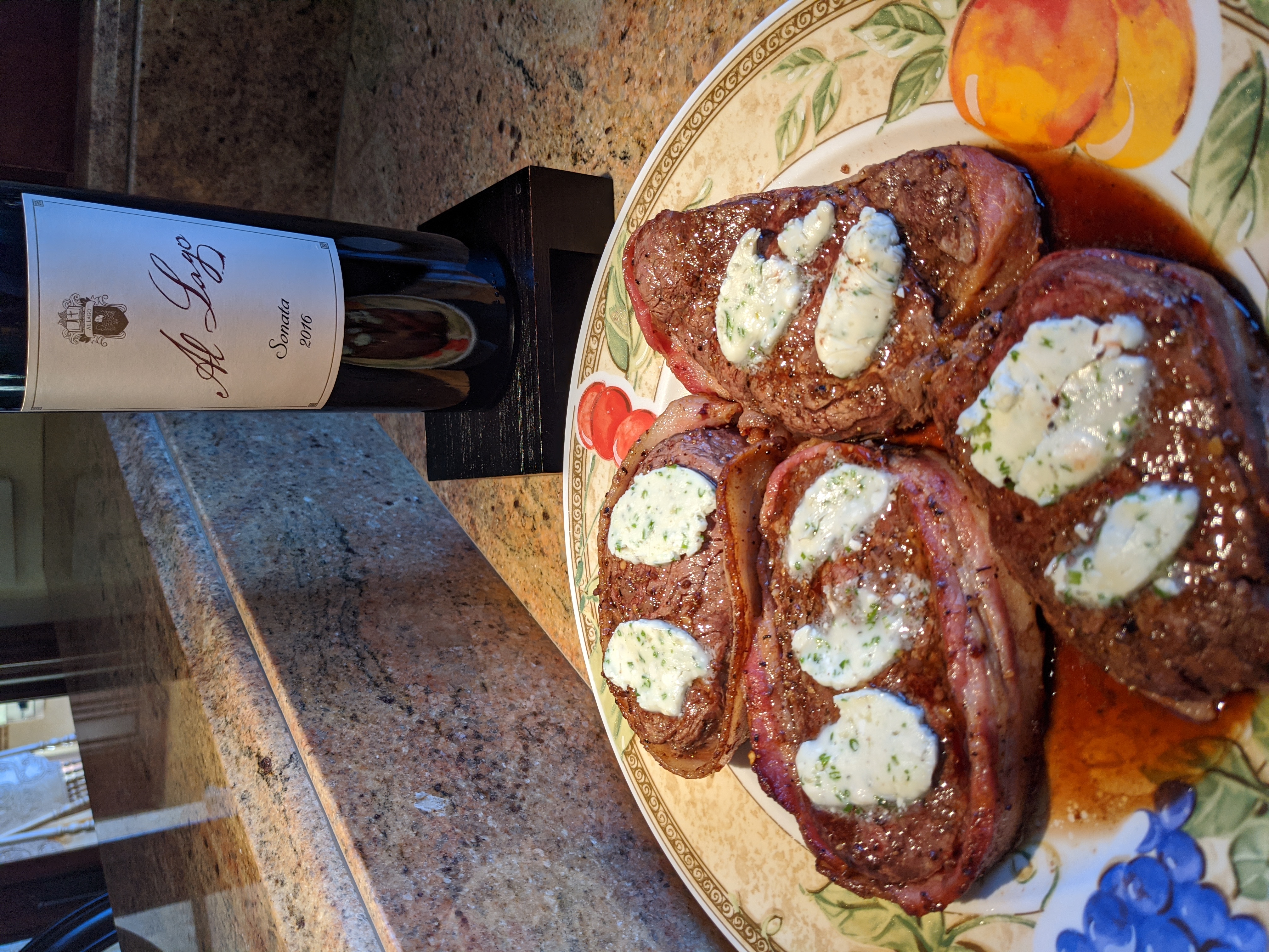 Compound Butter with Blue Cheese, Garlic and Chives recipe image